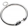 SM, BDSM, fetiš METAL HARD METALHARD COMBINATION LOCK COLLAR 12 CM