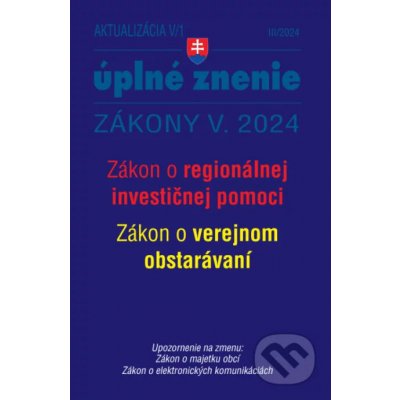 Aktualizácia V/1 / 2024 - štátna služba, informačné technológie - Poradca s.r.o. – Hledejceny.cz