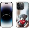 Pouzdro a kryt na mobilní telefon Apple mmCase Gelové iPhone 14 Pro - medvídek pro zamilované