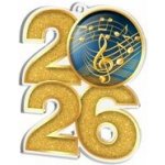 Poháry Bauer Akrylátová medaile MDA2026M15 Hudba – Zboží Dáma