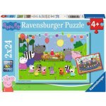 RAVENSBURGER Prasátko Peppa na oslavě 2x24 dílků – Zbozi.Blesk.cz