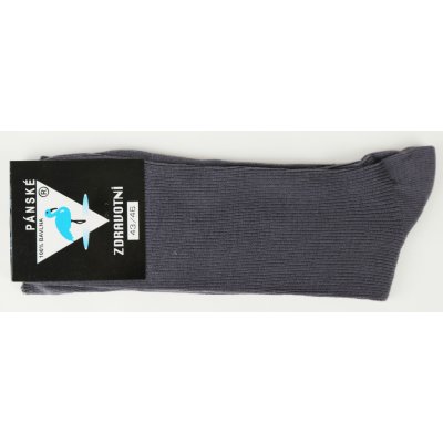 pánské bavlněné zdravotní ponožky tmavě šedá – Zboží Mobilmania