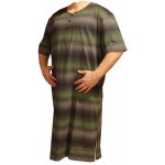 Xcena noční košile krátký rukáv pruhy hnědá – Hledejceny.cz