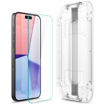 Spigen Glass tR EZ Fit 2 Pack, transparency - iPhone 15 Pro AGL06892 – Zboží Živě