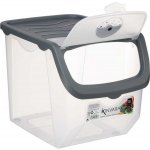 Kinvara Košík na zeleninu transparentní antravit stohovatelný plast 12 l – Sleviste.cz