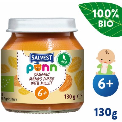 Salvest Põnn Bio Mangovo banánové pyré s jáhly 130 g – Hledejceny.cz