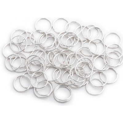Kroužky 100ks stříbrné (14mm) – Zboží Dáma
