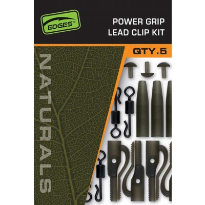 Fox Převlek Edges Naturals Power Grip Lead clip Kit 5 ks – Zboží Mobilmania