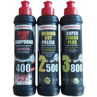 Menzerna Lešticí pasty 400, 2500, 3800 3 x 250 ml – Zbozi.Blesk.cz