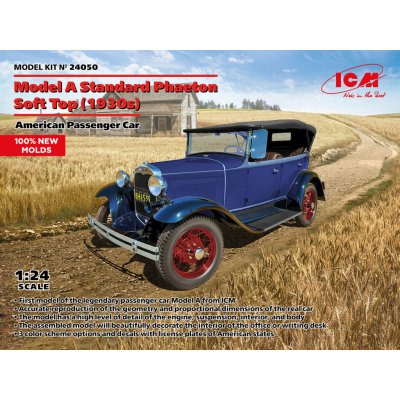 ICM Model A Standard Phaeton Soft Top 1930s American Passenger Car 24050 1:24 – Sleviste.cz