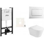 Závěsný WC set Jika do lehkých stěn / předstěnová montáž + WC Glacera Ava SIKOJSAVA1 – Zboží Mobilmania