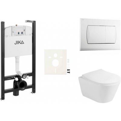Závěsný WC set Jika do lehkých stěn / předstěnová montáž + WC Glacera Ava SIKOJSAVA1 – Zboží Mobilmania