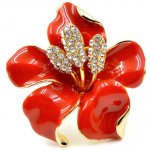 Miranda brož Red Flower BP0006R – Zboží Mobilmania