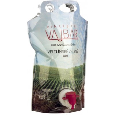 Vinařství Vajbar Veltlínské zelené Bílé víno 13,0 % 1,5 l (karton) – Hledejceny.cz