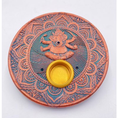 Mani Bhadra Stojánek na vonné tyčinky a kužely Ganesha bronze 10 cm – Hledejceny.cz