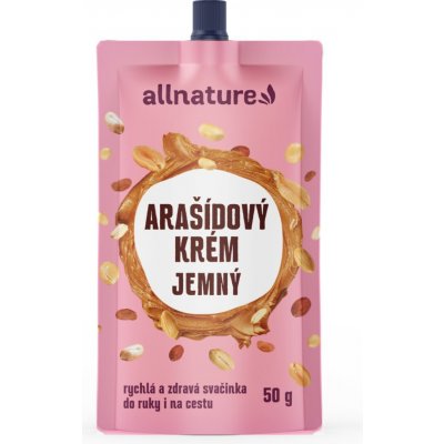 Allnature Arašídový krém jemný 50 g – Zboží Mobilmania