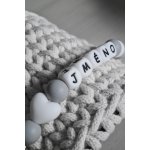 KidPro Klip na dudlík se jménem šedá – Zboží Dáma