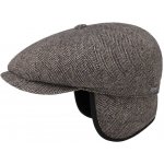 Stetson Zateplená verze Newsboy Cap Wool Herringbone Hatteras Extended – Hledejceny.cz