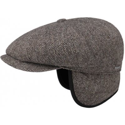 Stetson Zateplená verze Newsboy Cap Wool Herringbone Hatteras Extended – Hledejceny.cz