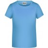 Dětské tričko James Nicholson dětské dívčí tričko Basic Girl modrá nebeská