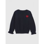 GAP 815930-02 svetr s volánky tmavě modrá – Zboží Dáma