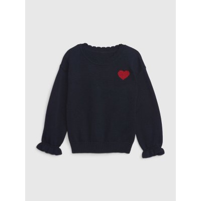 GAP 815930-02 svetr s volánky tmavě modrá – Zboží Dáma