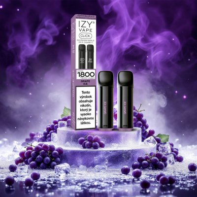 Izy Vape Izy Click Grape Ice Chladivé hrozno 2x2ml – Zboží Dáma