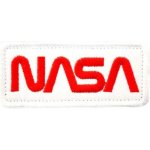 EA nášivka NASA červená/bílý podklad velcro – Zboží Dáma