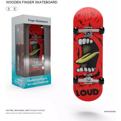 nEo Graphics dřevěný Fingerboard 29mm Loud Mouth