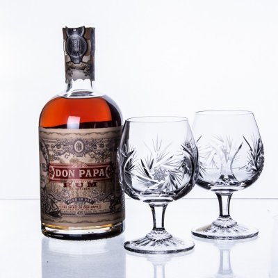 Don Papa 0,7 l (dárkové balení 2 sklenice) – Zbozi.Blesk.cz