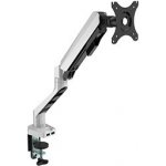 Polohovatelný držák pro monitor, 2-9KG, svorka a průchodka stolu, 17"-30", USB HUB, 75x75/100x100, šedý – Zbozi.Blesk.cz