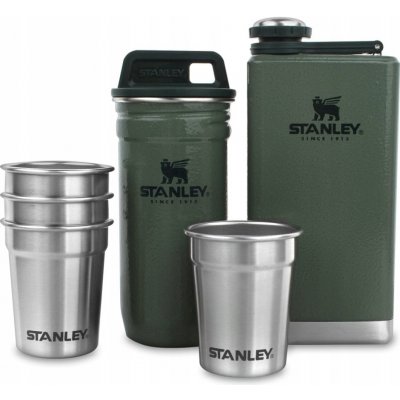 Stanley 1913 Dárkový Set Stanley Adventure Series Placatka + Panáky 4ks Zelená 250ml – Sleviste.cz