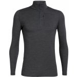 ICEBREAKER Mens Spring Ridge LS Half Zip, Jet HTHR