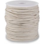 Šňůra bavlněná Ø2 mm voskovaná Varianta: 10 ecru, Balení: 50 m – Sleviste.cz