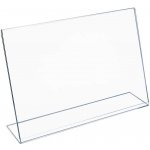 A-Z Reklama CZ plastový stojánek na 1 list papíru tvar L na šířku A6 – Hledejceny.cz