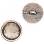 Drops Kovový knoflík s poutkem 20 mm stříbrný – Hledejceny.cz