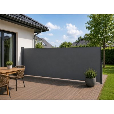 FurniGO - Boční markýza Dubaj 500 x 180cm - antracit – HobbyKompas.cz