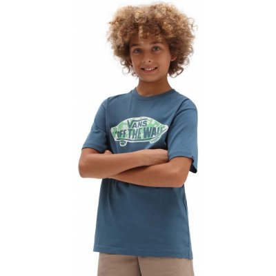Vans dětské bavlněné tričko Vans BY OTW LOGO FILL BOY TEAL WATER s potiskem