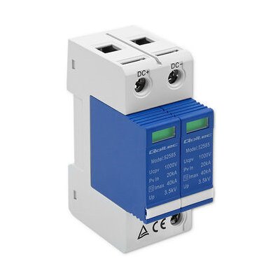 Qoltec Omezovač přepěťové ochrany DC 2P 1000V T2 C – Sleviste.cz