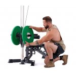 TRINFIT Bench L5 Pro s kopačem + bicepsovou opěrkou + kladkou – Zboží Dáma