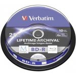 Verbatim BD-R 25GB 4x, M-Disc, printable, spindle, 10ks (43825) – Zboží Živě