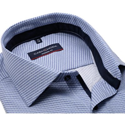 Casa Moda modern fit košile s modrými kroužky vnitřním límcem a manžetou – Zboží Mobilmania