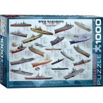 EuroGraphics Válečné lodě 2. světové války World War II Warships 1000 dílků – Zboží Mobilmania