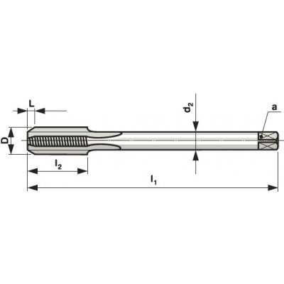 BUČOVICE TOOLS Strojní závitník s přímou drážkou din376/c m14 iso2/6h hsse (182140) – Hledejceny.cz