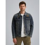 PME Legend Denim jacket with badges modrá – Sleviste.cz