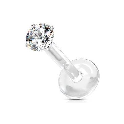 Šperky4U BioFlex piercing do brady zirkon LB0028C-120802 – Hledejceny.cz
