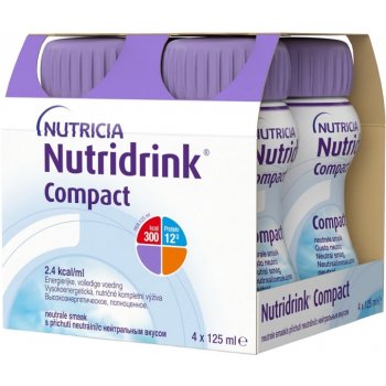 NUTRIDRINK COMPACT S PŘÍCHUTÍ NEUTRÁLNÍ POR SOL 4X125ML