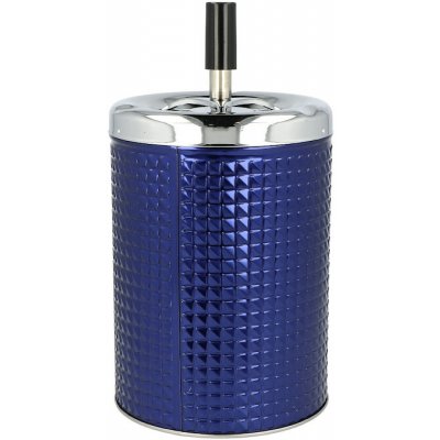 KRCZ Cigaretový popelník kovový otočný Biggy modrý 11cm – Zboží Dáma