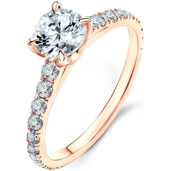 Savicki zásnubní prsten Share Your Love růžové zlato bílý safír diamanty  SYL P3 SZ R od 32 606 Kč - Heureka.cz