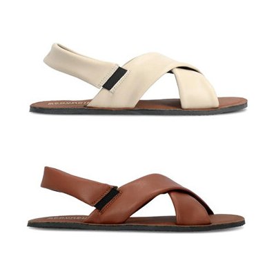 Sandály Groundies Verona Vegan Barefoot beige – Zboží Dáma